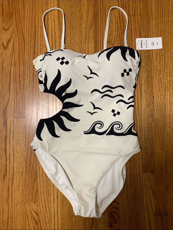 La Blanca Other - La Blanca swimsuit - waves of Rio strapless bandeau one piece w side cutout